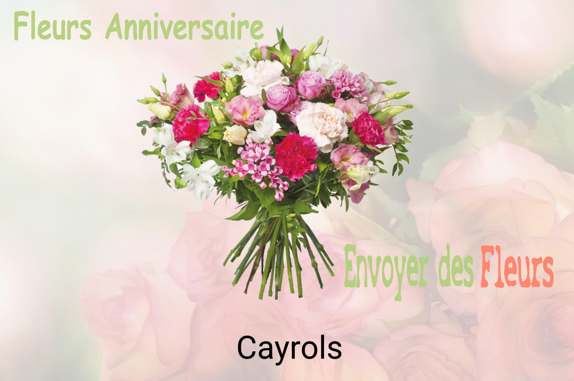 Bouquet de fleurs d’anniversaire livré à Cayrols